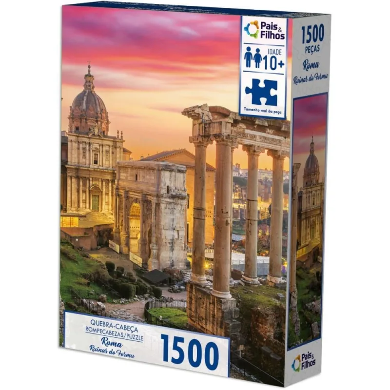 QUEBRA-CABECA Cartonado Roma Ruinas do Forum 1500P - Pais E Filhos