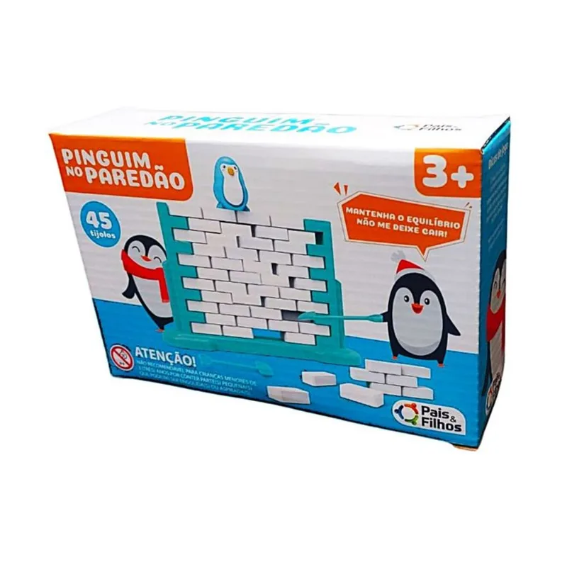 Jogo Quebra Gelo Pinguim no Paredão Pais e Filhos