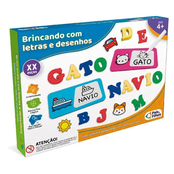 Brincando Com Letras E Desenhos - LC - Brinquedos