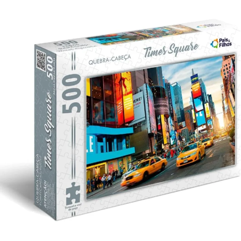 QUEBRA-CABECA Cartonado Times Square 500 Pecas - Pais E Filhos - Brinquedos