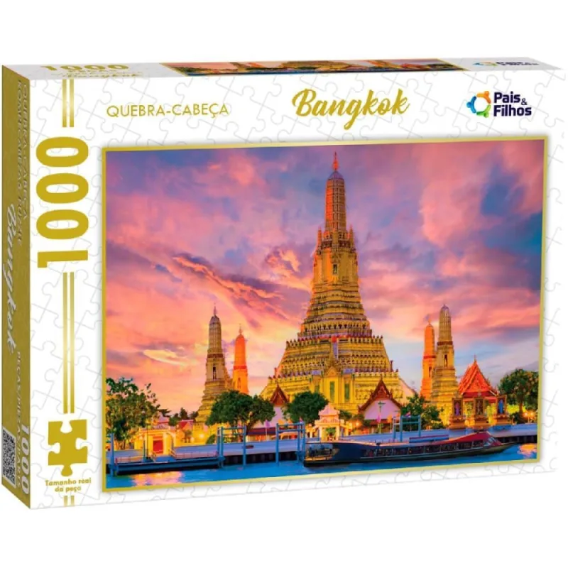 QUEBRA-CABECA Cartonado Bangkok 1000 Pecas - Pais E Filhos - Brinquedos