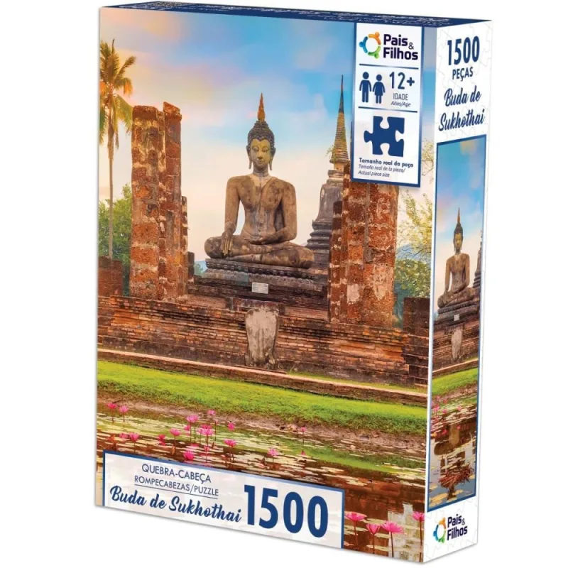 QUEBRA-CABECA Cartonado Buda de Sukhothai 1500 Pecas - Pais E Filhos - Brinquedos