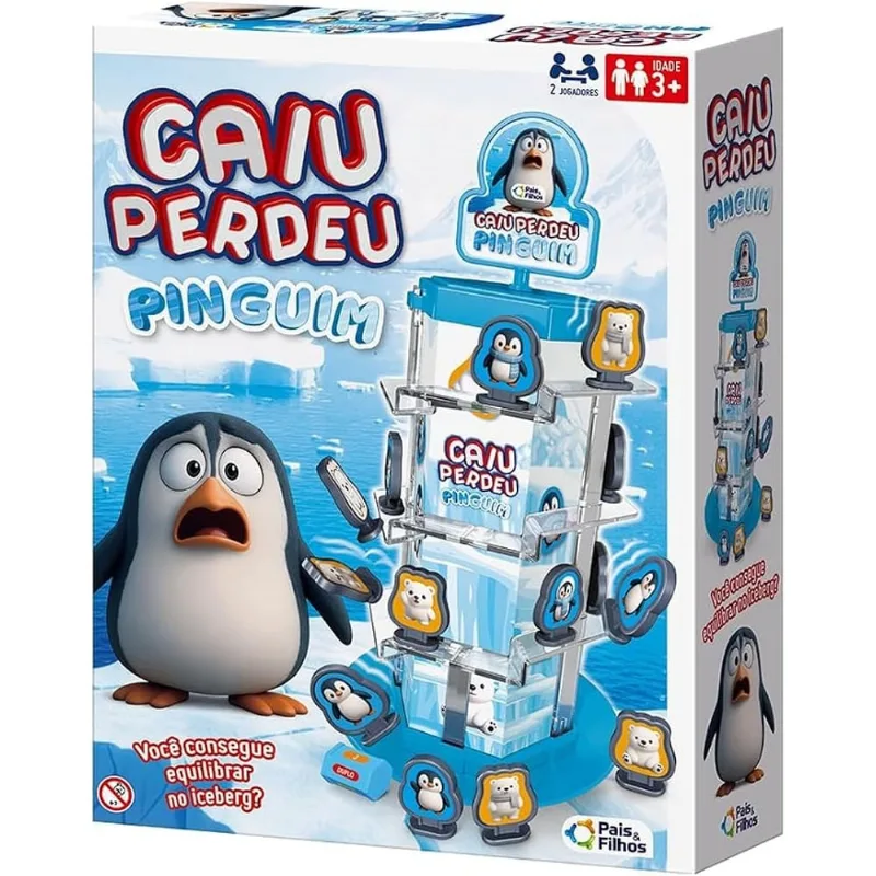 Jogo Caiu Perdeu Pinguim Pais e Filhos