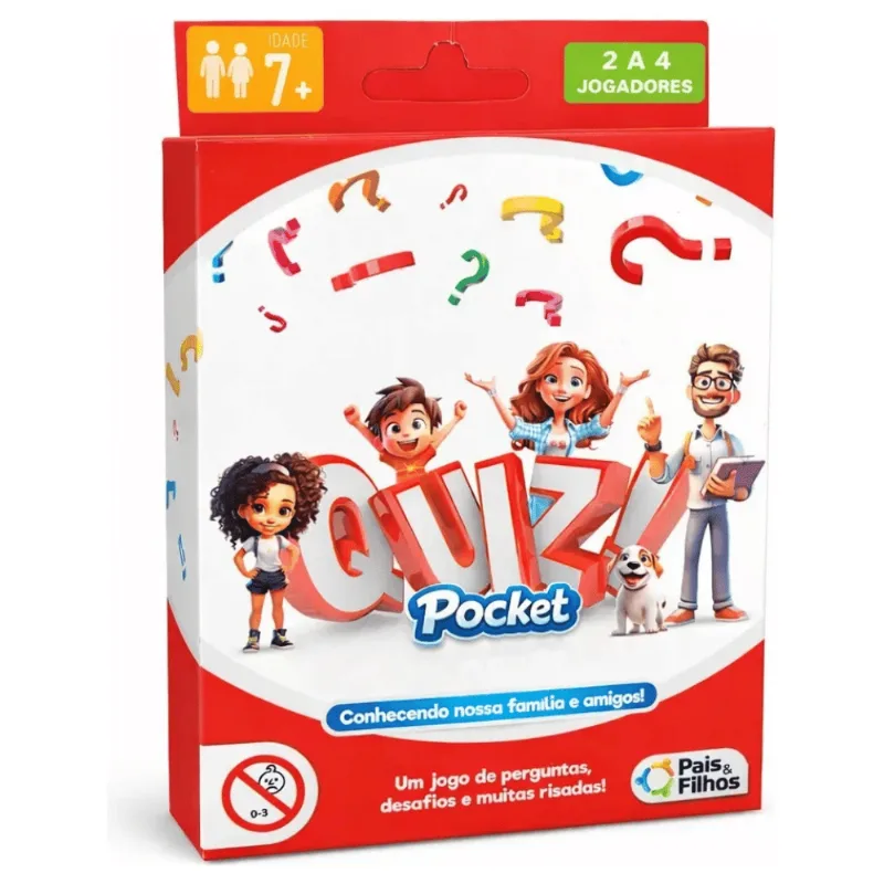 Jogo De Cartas Quiz Pocket - Pais & Filhos Pais E Filhos (Gala)