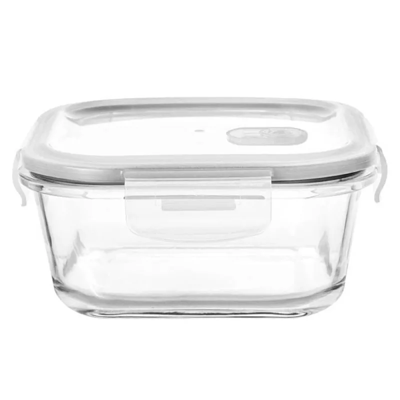 Pote Flashgoods Hermético Quadrado Vidro com Válvula 310ml - Flashgoods