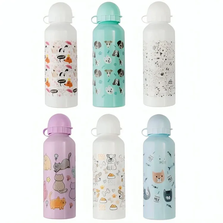 Garrafa Alumínio 500ml Pets Diversas Cores - LC