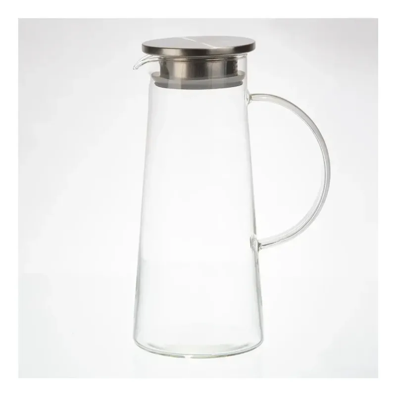 Jarra Flashgoods com Tampa Borossilicato Inox F0490 - Flashgoods