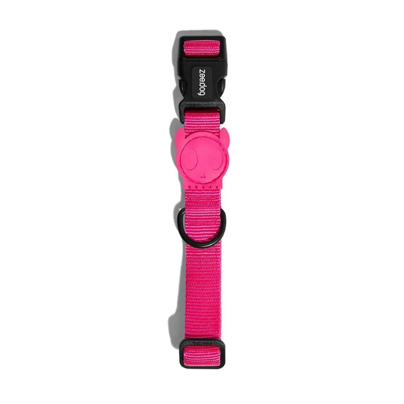 Coleira para Cães Pink Led Zee.Dog M