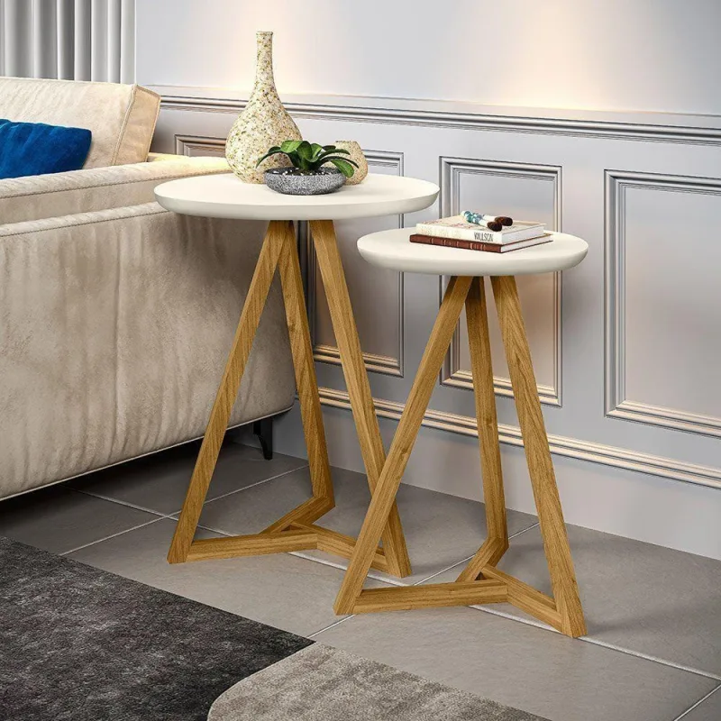Mezanino Lateral Classic Retangular MDF 50CM Off White Tebarrot - OUTRAS - Móveis