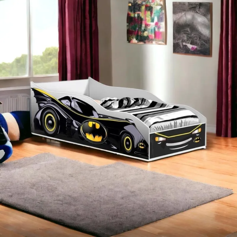 Cama Racer Preto Com Colchão Gabrielli - Não Informado - Móveis