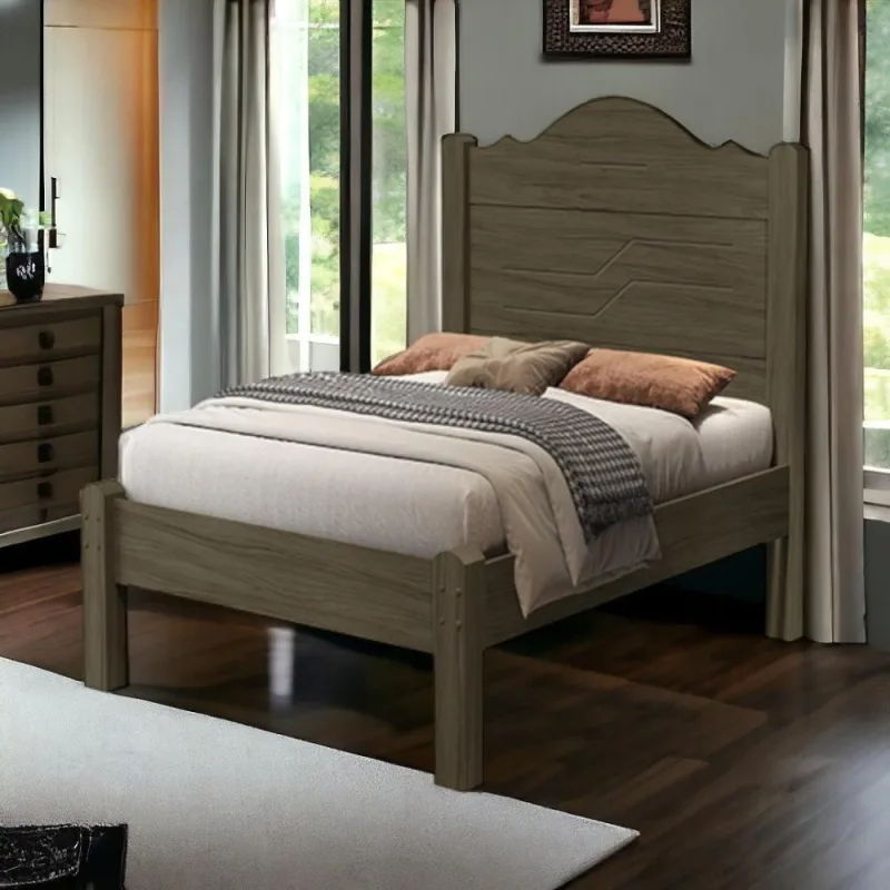 Cama Solteiro Thalia Estrutura MDF Café Vj Móveis - OUTRAS
