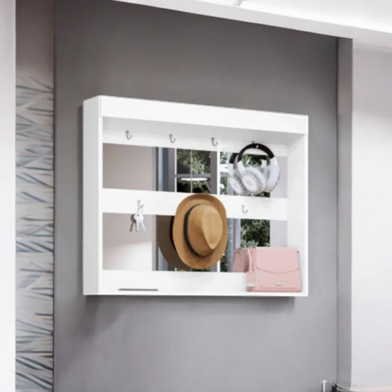 Espelheira Randi com Prateleira MDP 100cm Branco para Organização de Ambientes - OUTRAS MARCAS - Casa E Construção