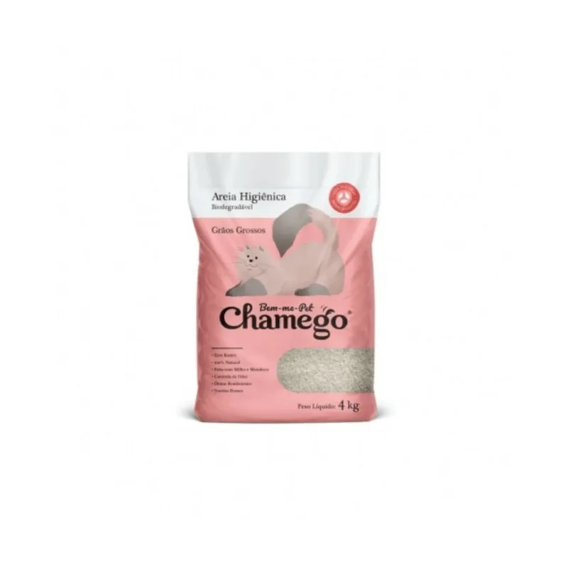 Areia Higiênica Chamego Grãos Grossos 4kg 4kg