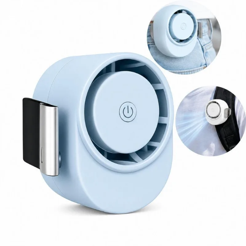 Mini Ventilador Portátil C/clipe Yeet 5v 3 Velocidades 3pás Recarregável Rotação 360graus Preto 110v - OUTRAS