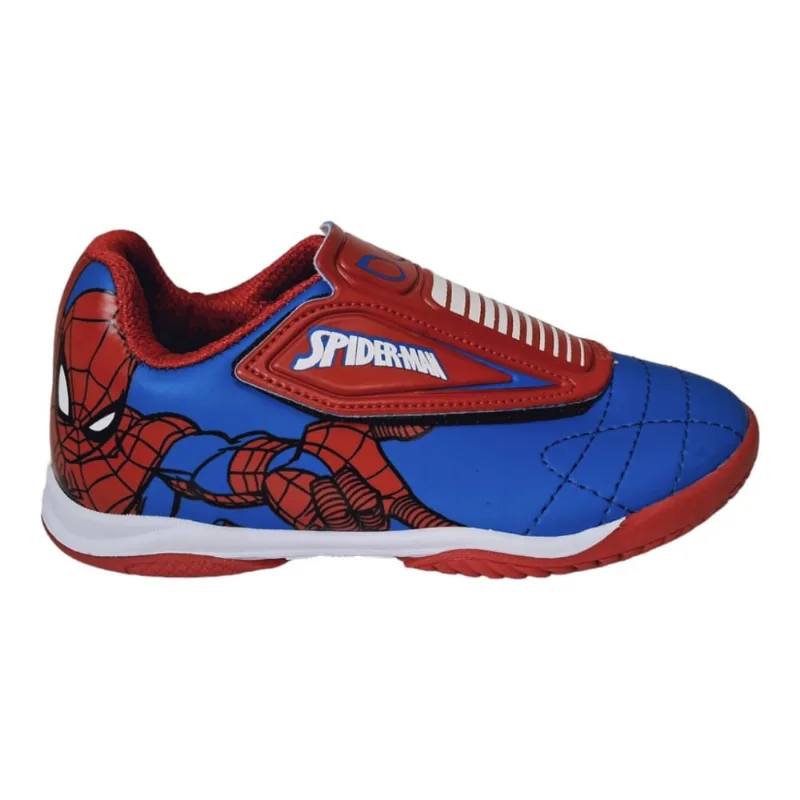 Tenis Chuteira Infantil Spider-Man Marvel Indoor Velcro