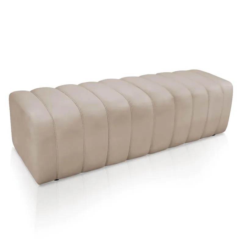 Calçadeira Olivia Queen 160cm Bege - DRossi