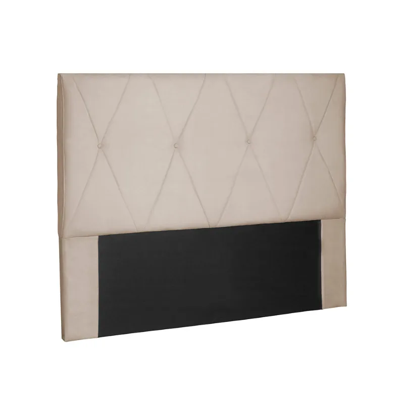 Cabeceira Aquilla Para Cama Box King 195 cm Suede Bege - D'Rossi - DRossi