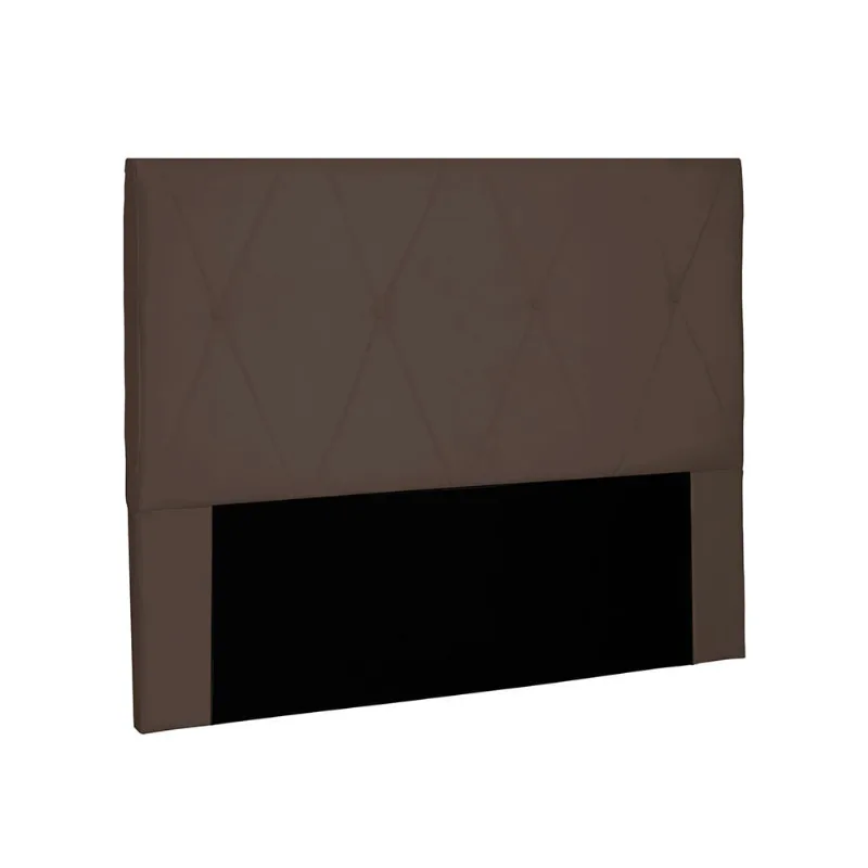Cabeceira Aquilla Para Cama Box King 195 cm Suede Café - D'Rossi - DRossi