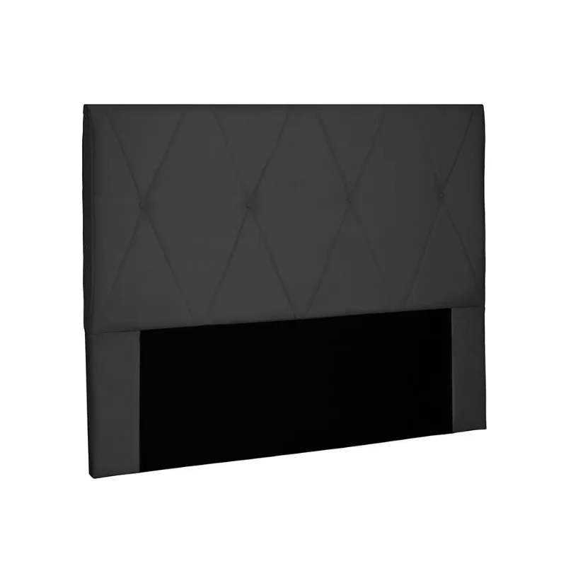 Cabeceira Aquilla Para Cama Box King 195 cm Suede Preto - D'Rossi
