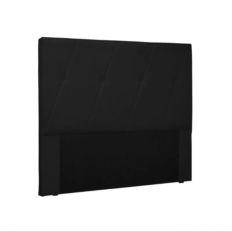 Cabeceira Aquilla Para Cama Box King 195 cm Corino Preto - D'Rossi