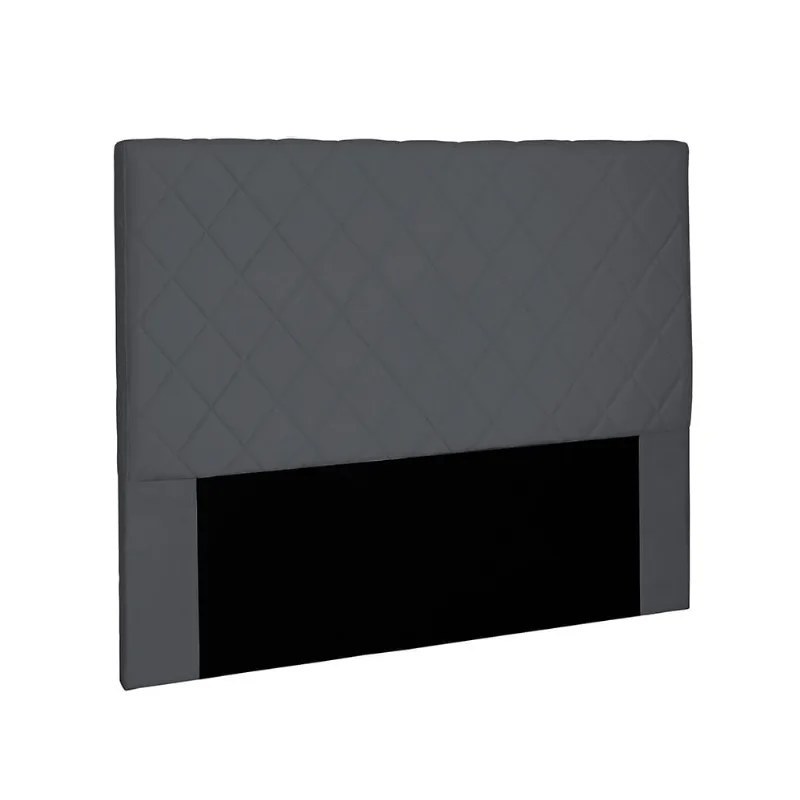 Cabeceira Dubai Para Cama Box Queen 160 cm Suede Cinza - D'Rossi - DRossi