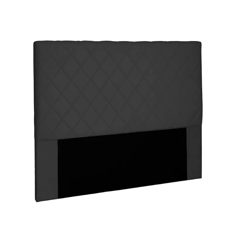 Cabeceira Dubai Para Cama Box Queen 160 cm Suede Preto - D'Rossi