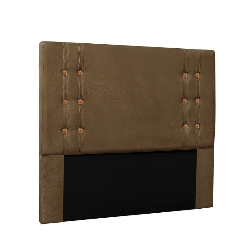 Cabeceira Gênova Para Cama Box Solteiro 90 cm Suede Caramelo - D'Rossi