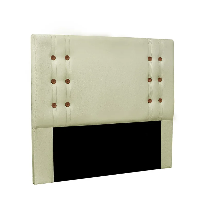 Cabeceira Cama Box Queen 160 cm Genova Linho Natural S04 - D'Rossi - DRossi