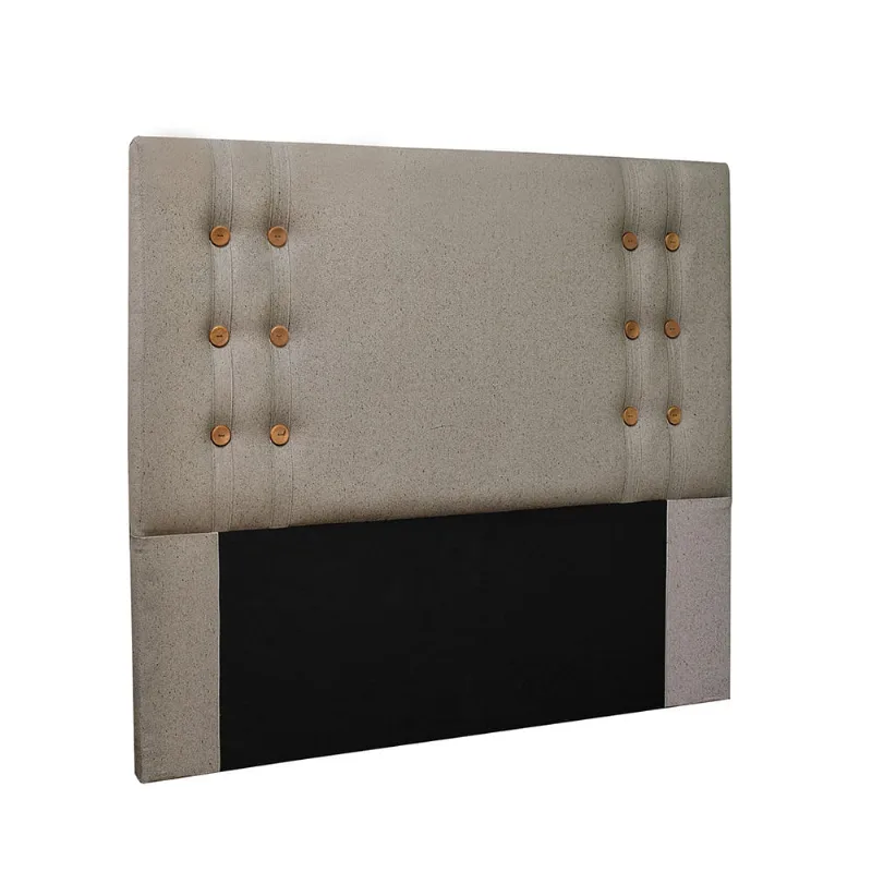 Cabeceira Cama Box Queen 160 cm Genova Linho Areia S04 - D'Rossi - DRossi