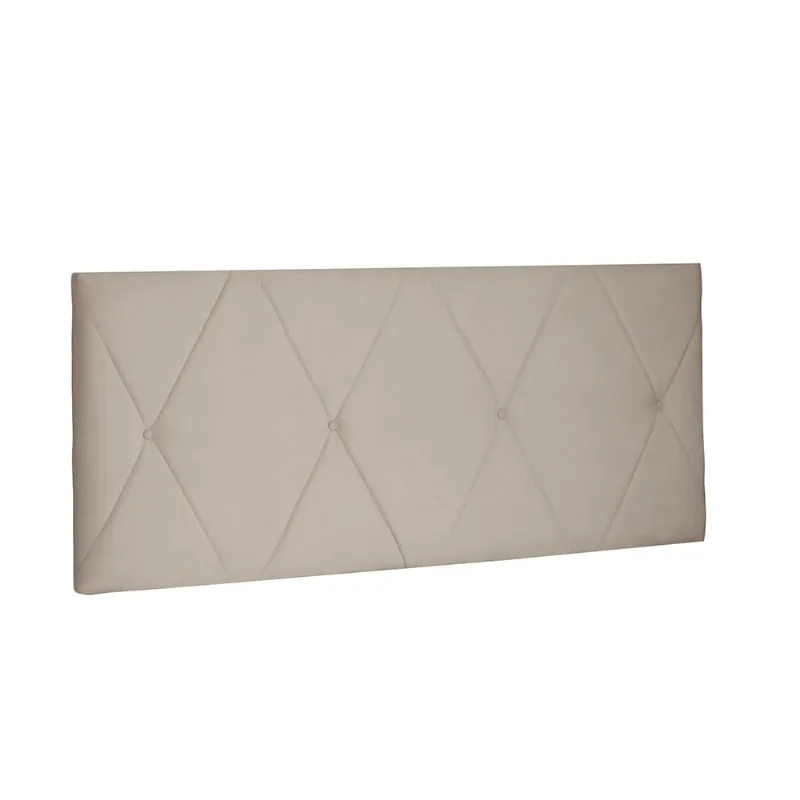 Cabeceira Painel Aquilla Para Cama Box Casal 140 cm Suede Bege - D'Rossi - DRossi