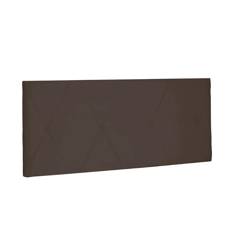 Cabeceira Painel Aquilla Para Cama Box Casal 140 cm Suede Café - D'Rossi