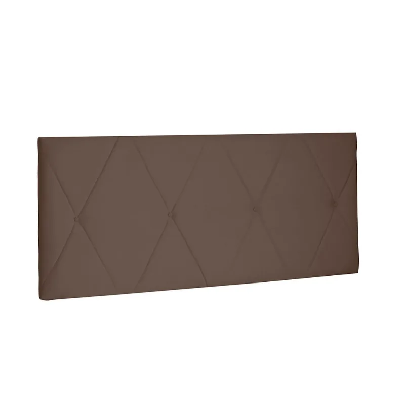 Cabeceira Painel Aquilla Para Cama Box Casal 140 cm Suede Caramelo - D'Rossi