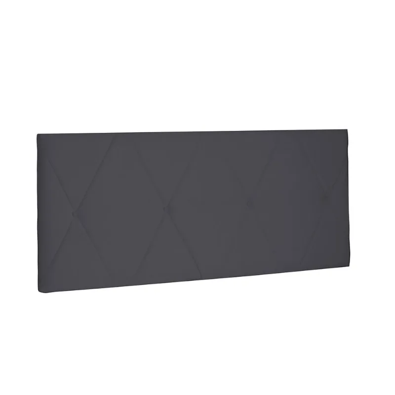 Cabeceira Painel Aquilla Para Cama Box Casal 140 cm Suede Cinza - D'Rossi