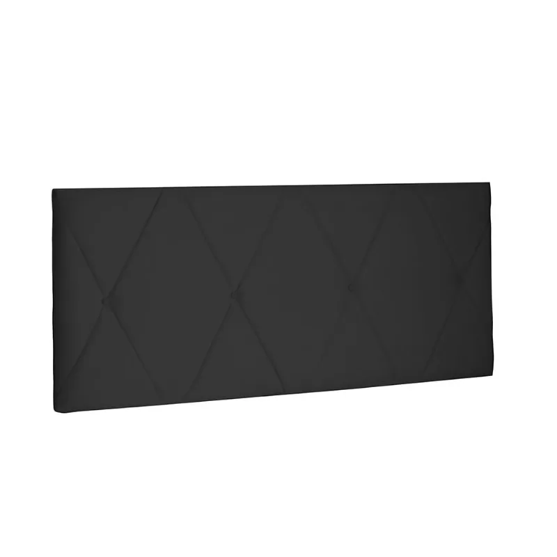 Cabeceira Painel Aquilla Para Cama Box Casal 140 cm Suede Preto - D'Rossi