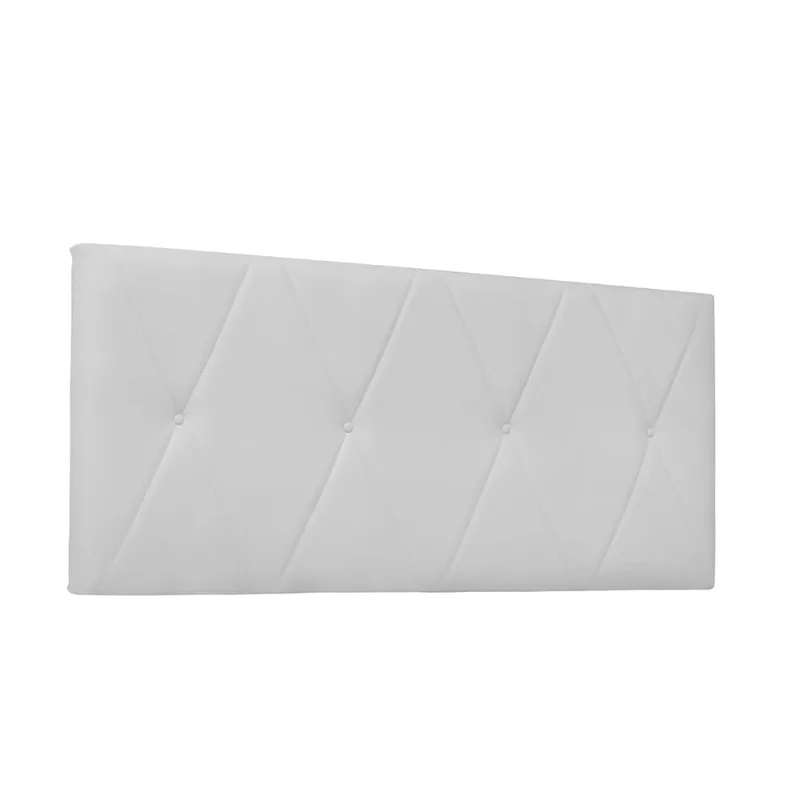Cabeceira Painel Aquilla Para Cama Box Queen 160 cm Corino Branco - D'Rossi