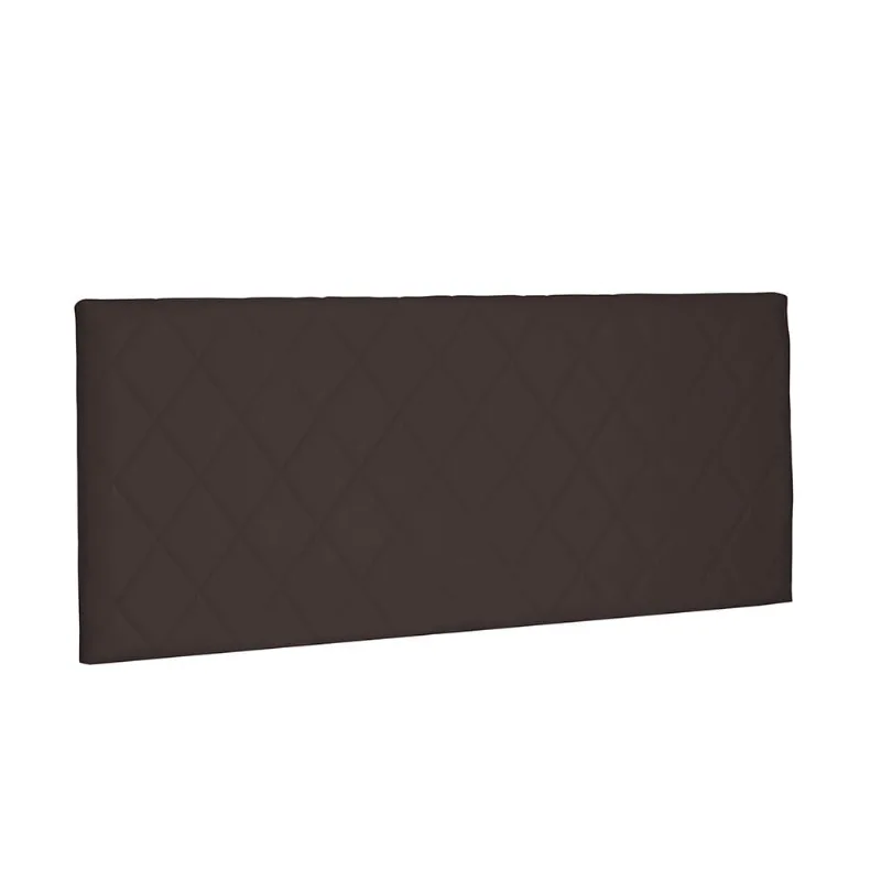 Cabeceira Painel Dubai Para Cama Box Solteiro 90 cm Suede Café - D'Rossi