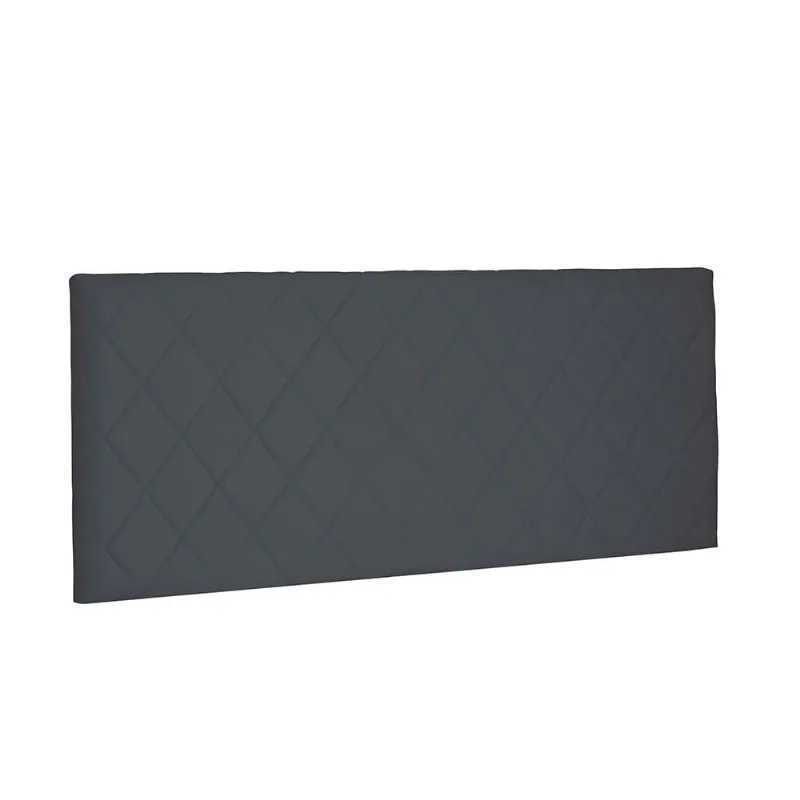 Cabeceira Painel Dubai Para Cama Box Queen 160 cm Suede Cinza - D'Rossi