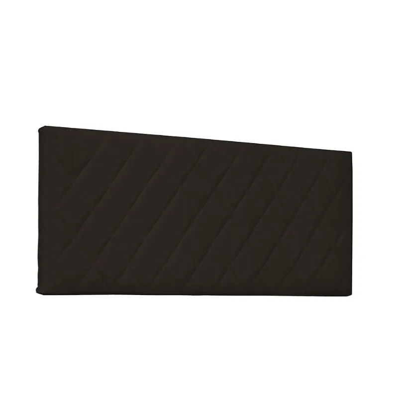 Cabeceira Painel Dubai Para Cama Box King 195 cm Corino Marrom - D'Rossi
