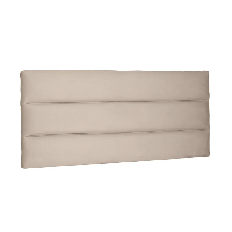 Cabeceira Painel La Italiana Para Cama Box Solteiro 90 cm Suede Bege - D'Rossi