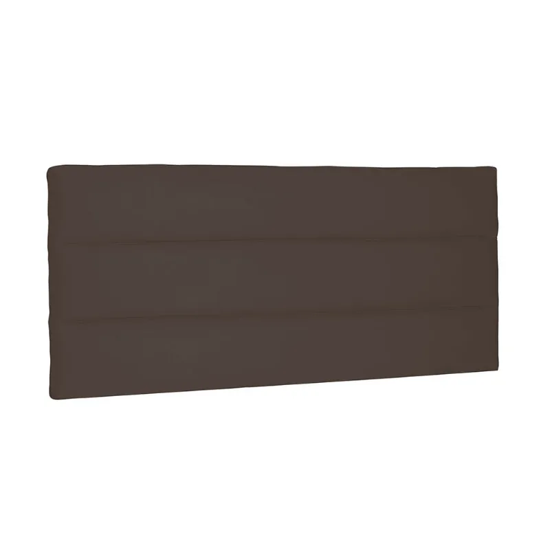Cabeceira Painel La Italiana Para Cama Box Solteiro 90 cm Suede Café - D'Rossi - DRossi