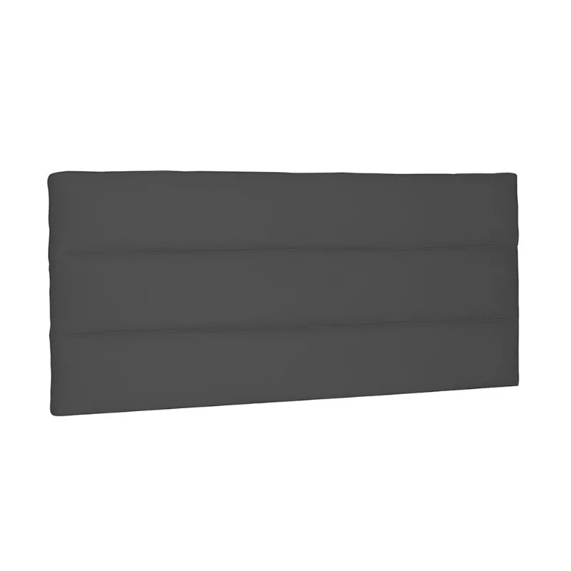 Cabeceira Painel La Italiana Para Cama Box Solteiro 90 cm Suede Cinza - D'Rossi - DRossi