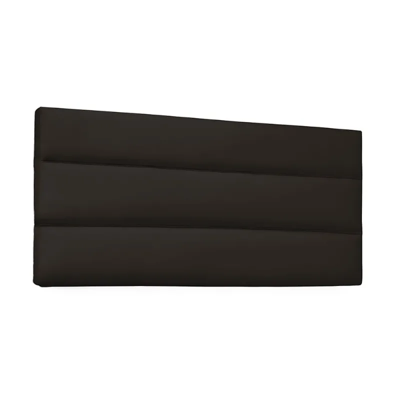 Cabeceira Painel La Italiana Para Cama Box Solteiro 90 cm Corino Marrom - D'Rossi
