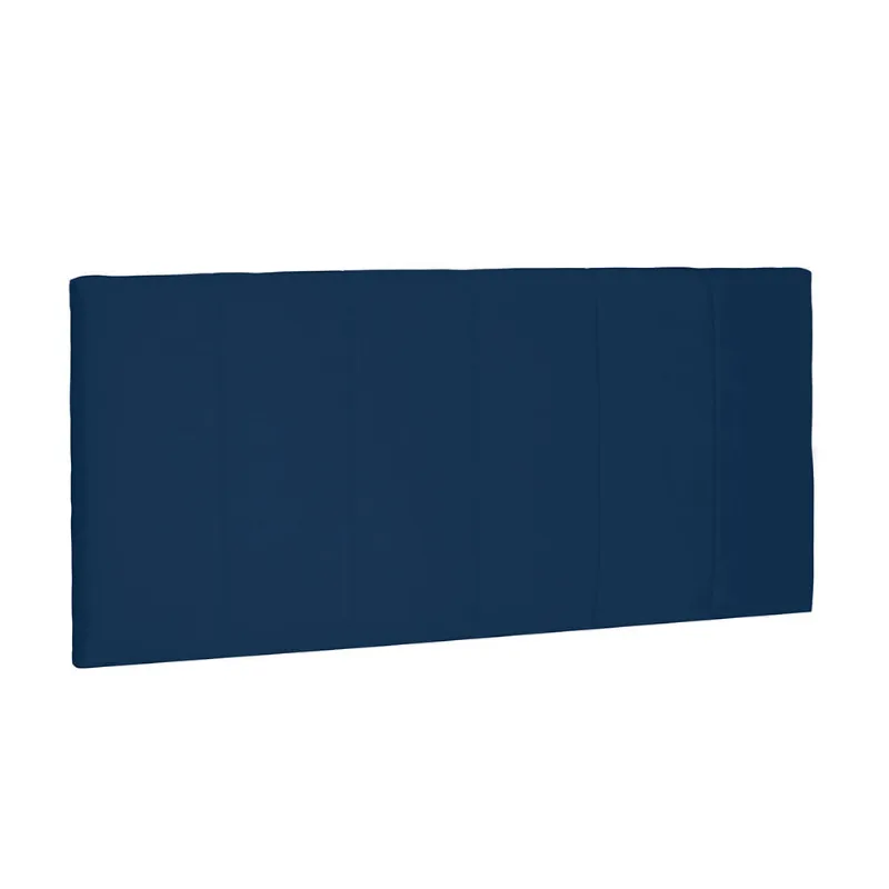 Cabeceira Painel Arizona Para Cama Box King 195 cm Suede Azul Marinho - D'Rossi