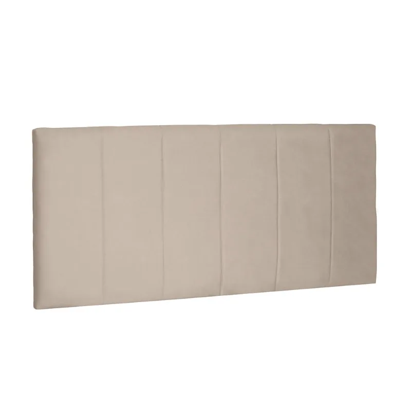 Cabeceira Painel Arizona Para Cama Box King 195 cm Suede Bege - D'Rossi