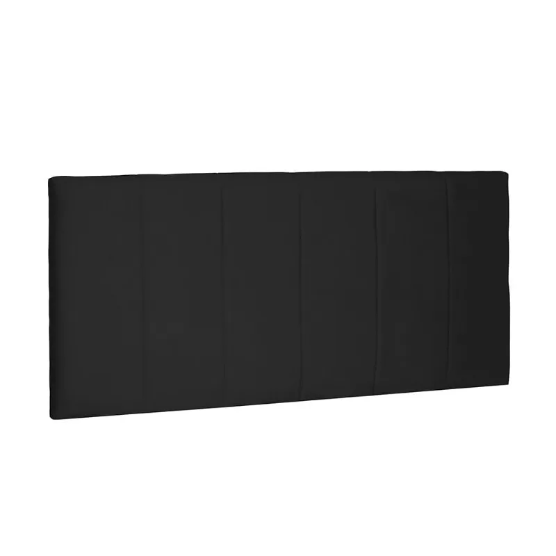 Cabeceira Painel Arizona Para Cama Box King 195 cm Suede Preto - D'Rossi