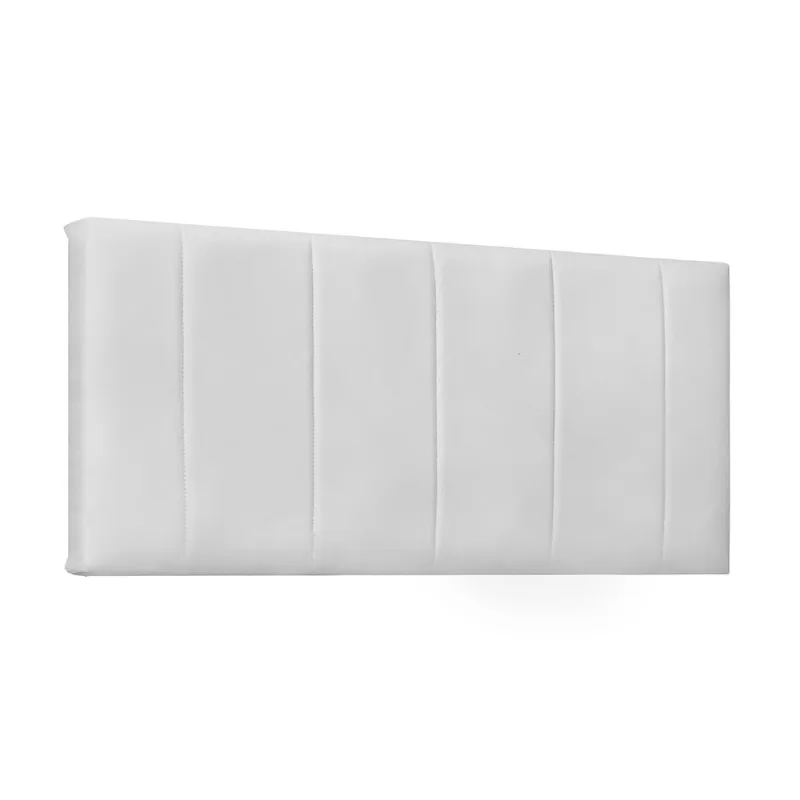 Cabeceira Painel Arizona Para Cama Box Casal 140 cm Corino Branco - D'Rossi