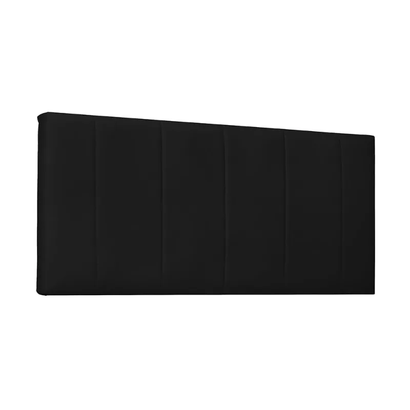 Cabeceira Painel Arizona Para Cama Box Casal 140 cm Corino Preto - D'Rossi