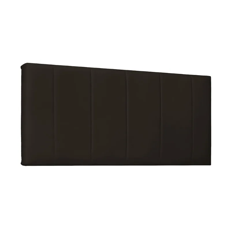 Cabeceira Painel Arizona Para Cama Box King 195 cm Corino Marrom - D'Rossi
