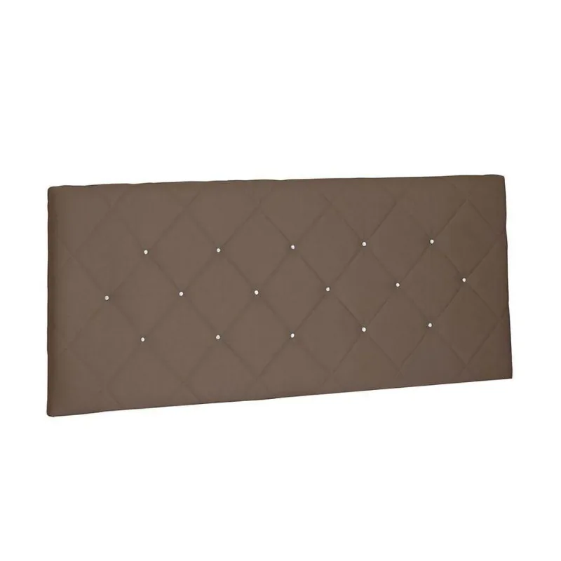 Cabeceira Painel Tânia Casal 140cm Suede Caramelo - DRossi