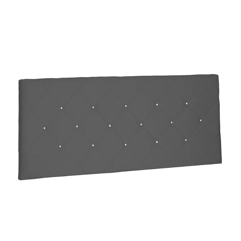 Cabeceira Painel Tânia Para Cama Box Casal 140 cm Suede Cinza - D'Rossi - DRossi